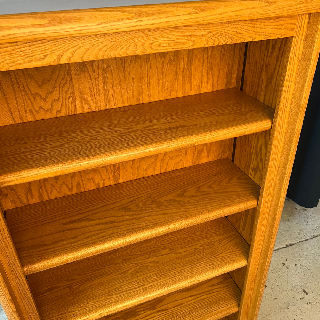 Tall Oak Bookcase